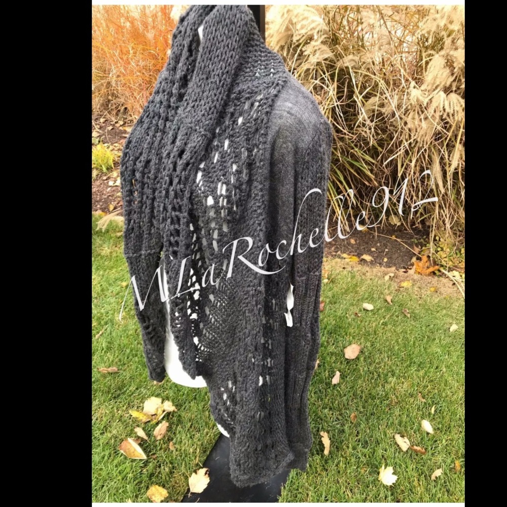 Anthropologie Willow & Clay gray cardigan sweater